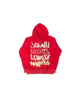 Load image into Gallery viewer, Red LonelyNights Glow in the Dark Hoodie
