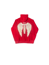 Load image into Gallery viewer, Red LonelyNights Glow in the Dark Hoodie
