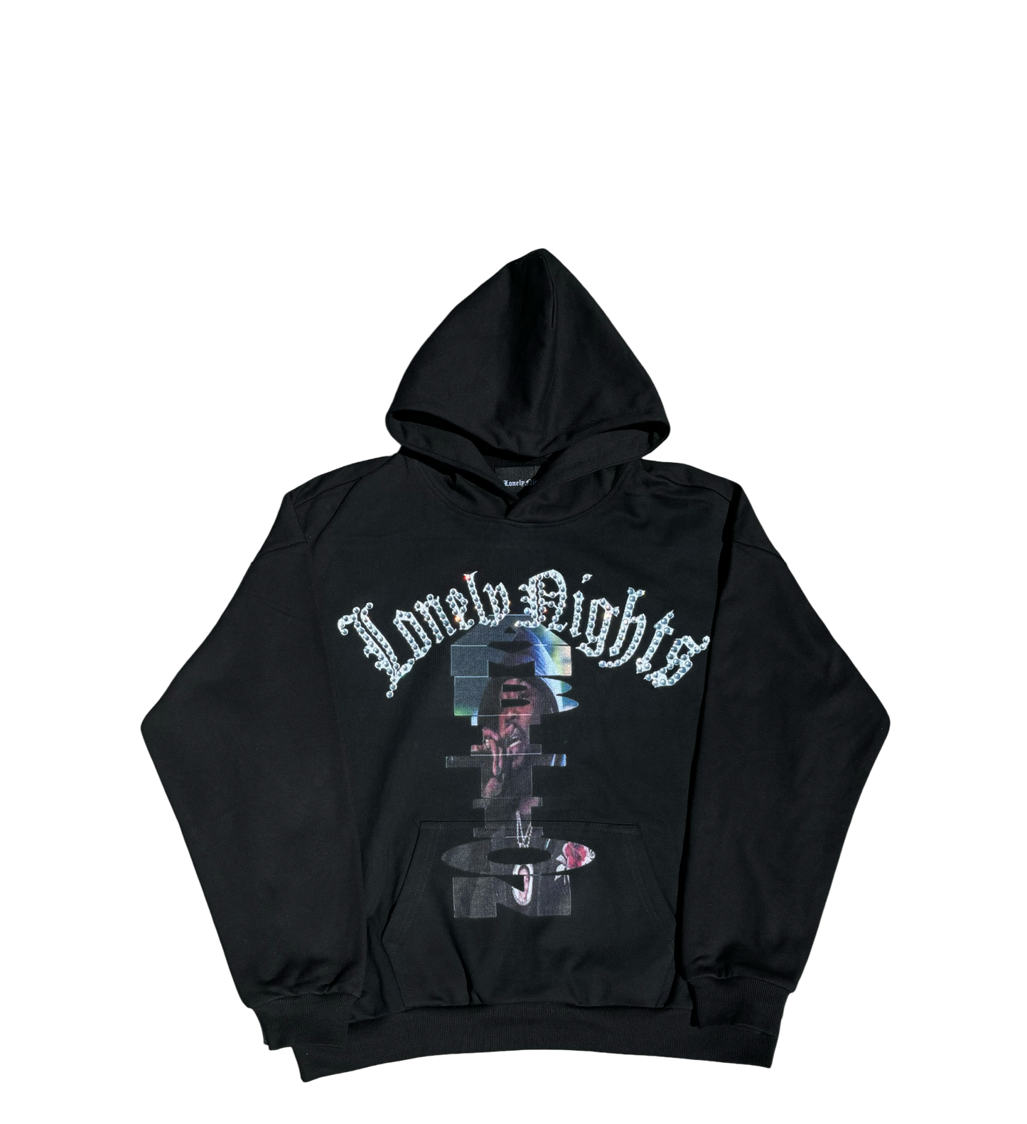 LonelyNights Meek Mill Rhinestone Ambition Hoodie
