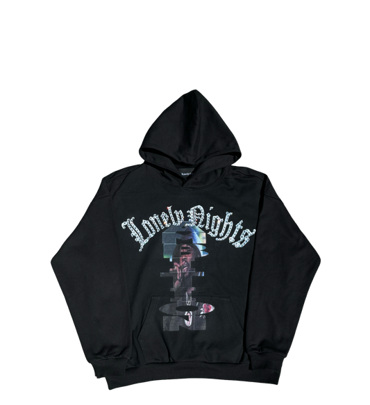 LonelyNights Meek Mill Rhinestone Ambition Hoodie