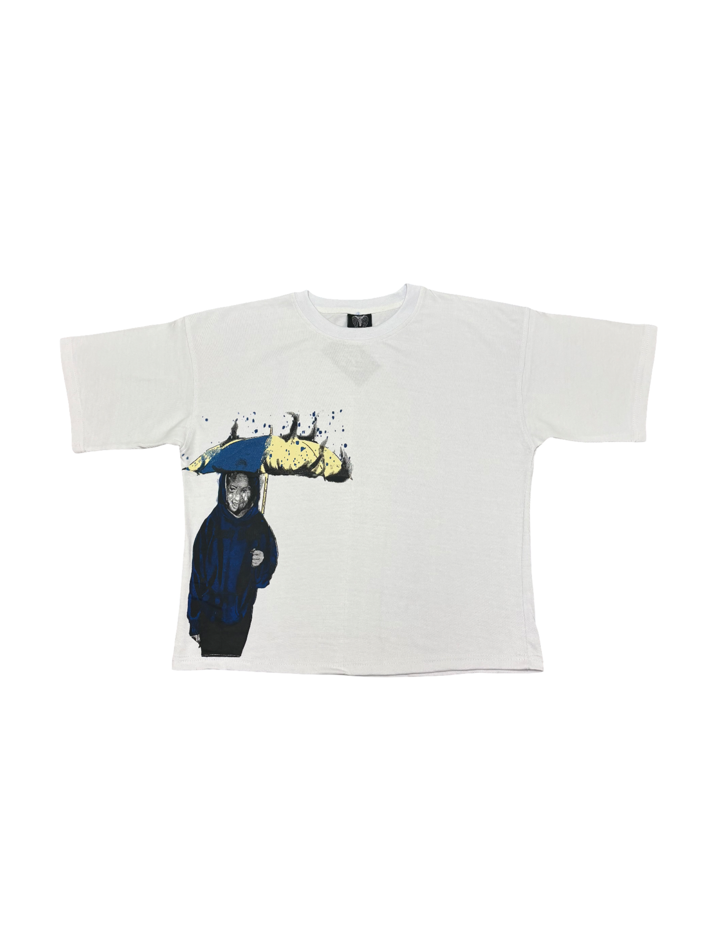 LonelyNights Cropped White&Blue Lost Souls