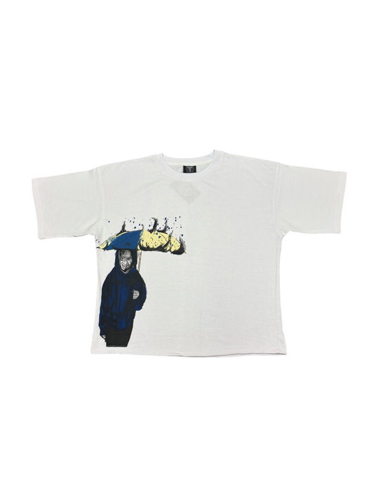 LonelyNights Cropped White&Blue Lost Souls