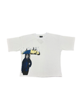 Load image into Gallery viewer, LonelyNights Cropped White&amp;Blue Lost Souls
