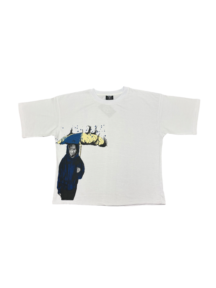 LonelyNights Cropped White&Blue Lost Souls