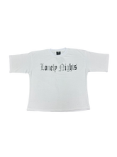 Load image into Gallery viewer, LonelyNights Cropped White&amp;Black Lonely Skeleton
