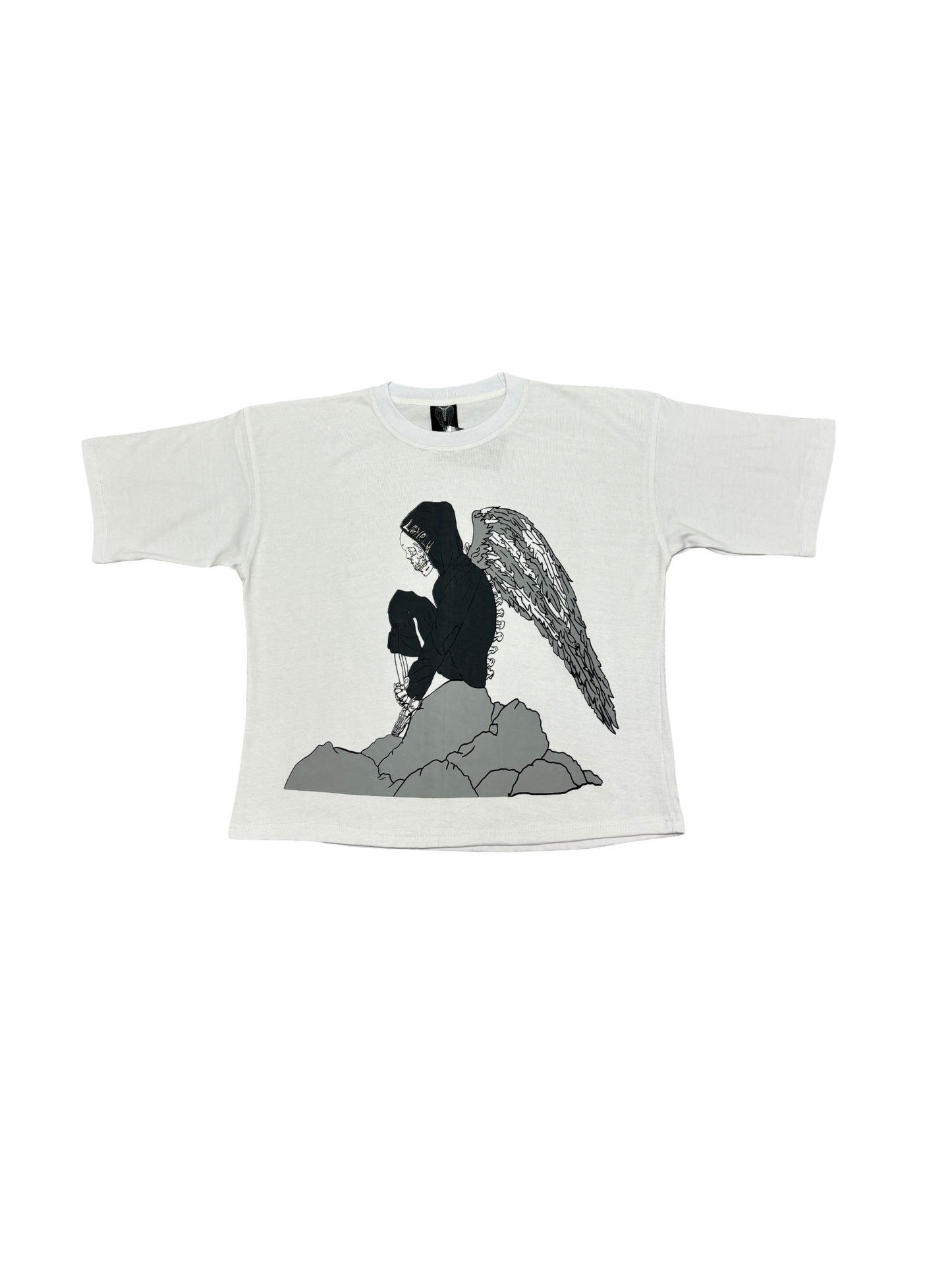 LonelyNights Skeleton Cropped Shirt