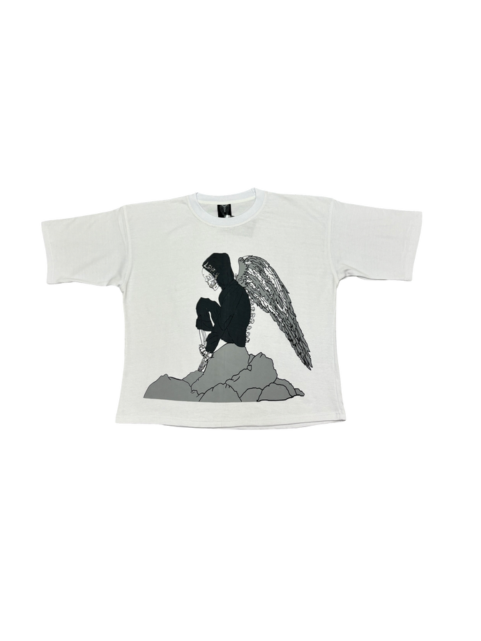 LonelyNights Skeleton Cropped Shirt