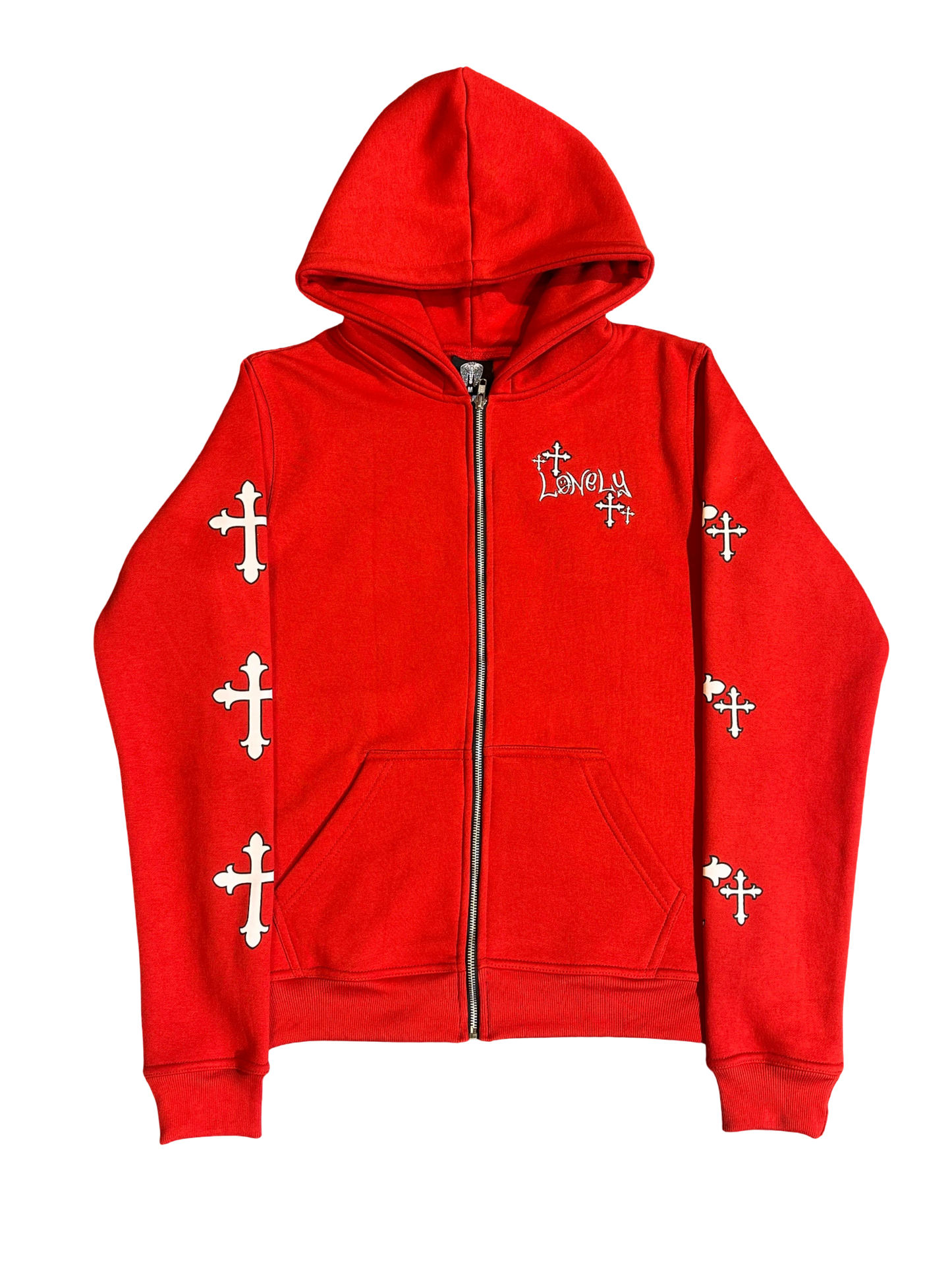 LonelyNight Red&White Cross Sweatsuit