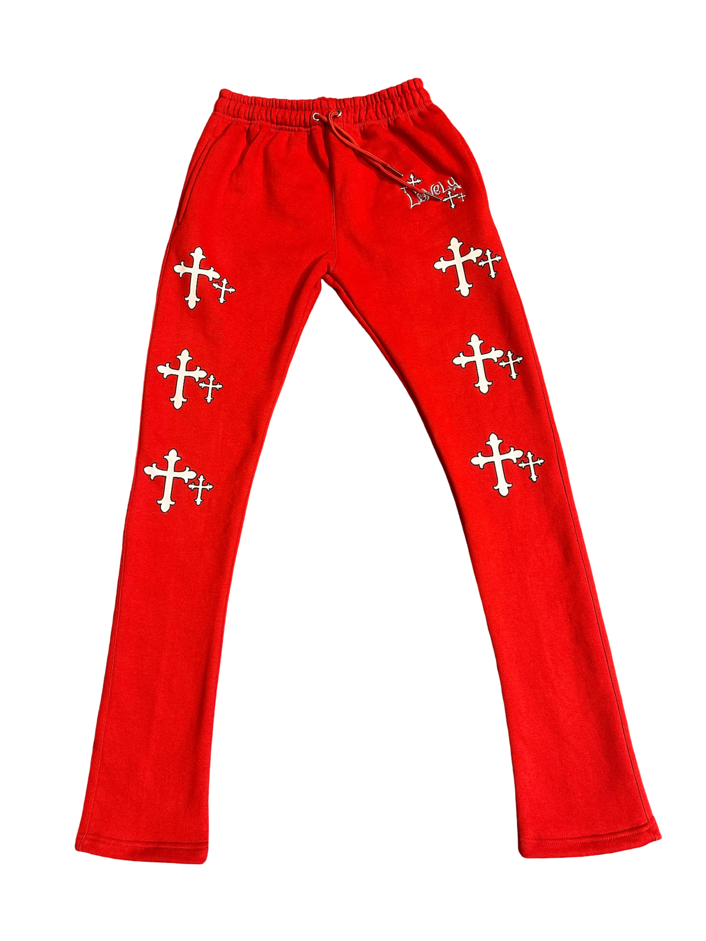 LonelyNight Red&White Cross Sweatsuit