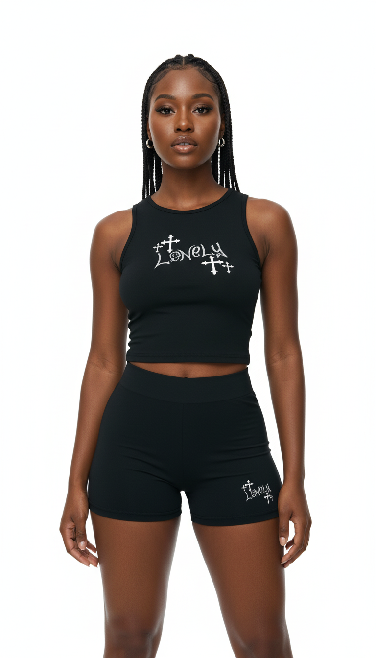 LonelyNights Black&White Two Piece