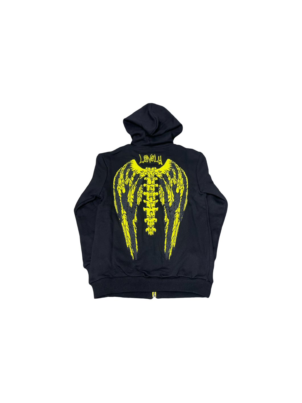 Lonelynights black and yellow kids sweatsuit