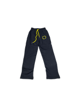 Load image into Gallery viewer, Lonelynights black and yellow kids sweatsuit
