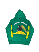 Load image into Gallery viewer, LonelyNights Green&amp;Yellow hoodie
