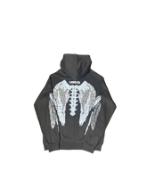 Load image into Gallery viewer, LonelyNights Grey&amp;White hoodie
