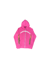 Load image into Gallery viewer, LonelyNights Pink&amp;White hoodie
