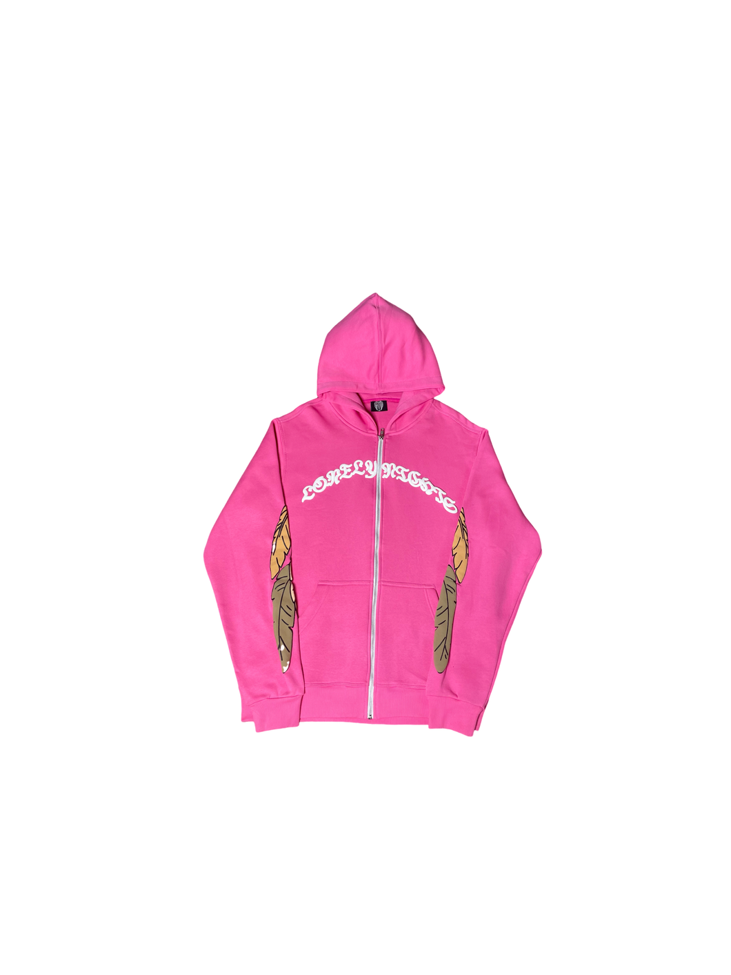 LonelyNights Pink&White hoodie