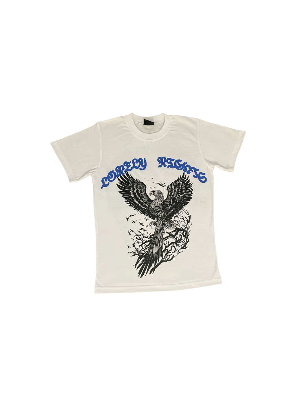 White&Blue LonelyNights Eagle Shirt