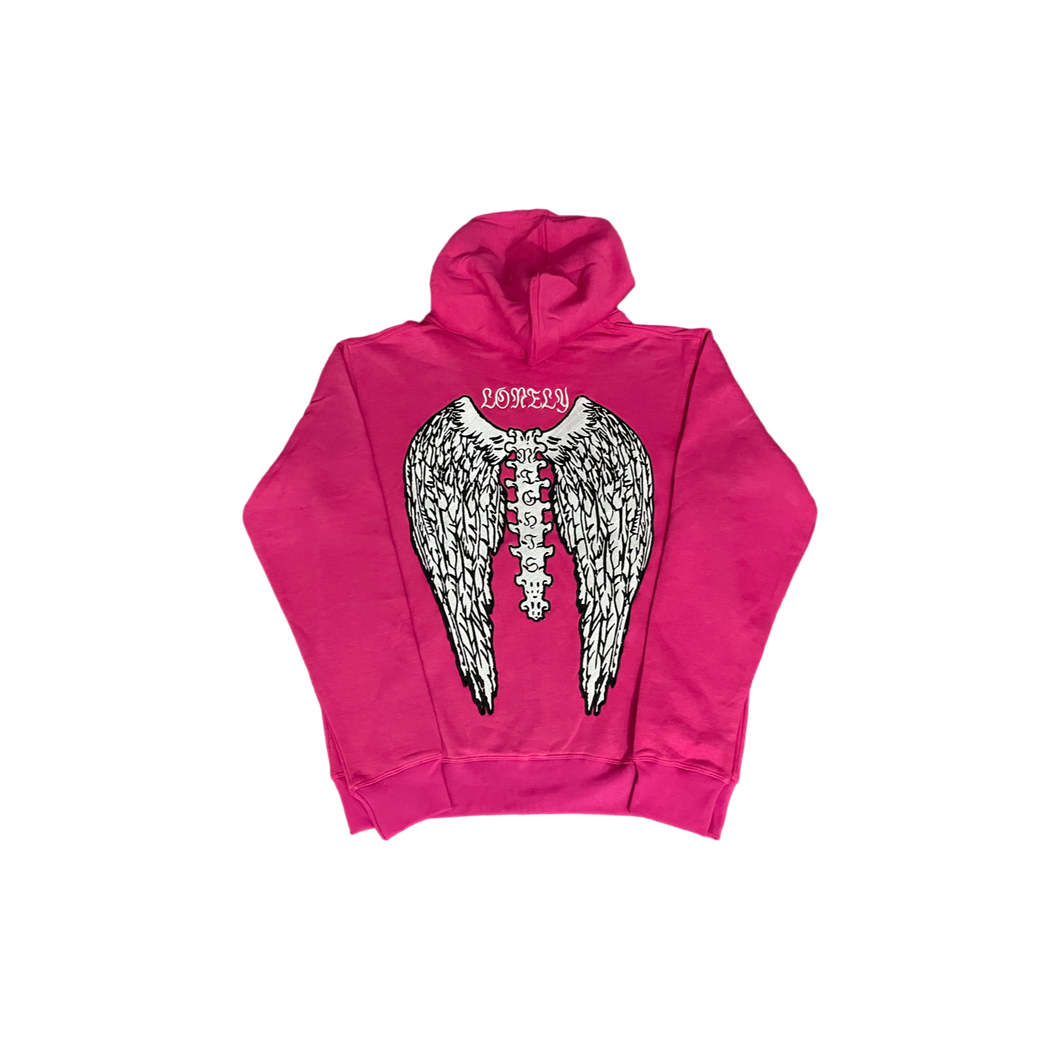 Pink LonelyNights EST. 2021 hoodie