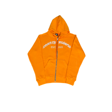 Load image into Gallery viewer, Orange LonelyNights EST. 2021 hoodie
