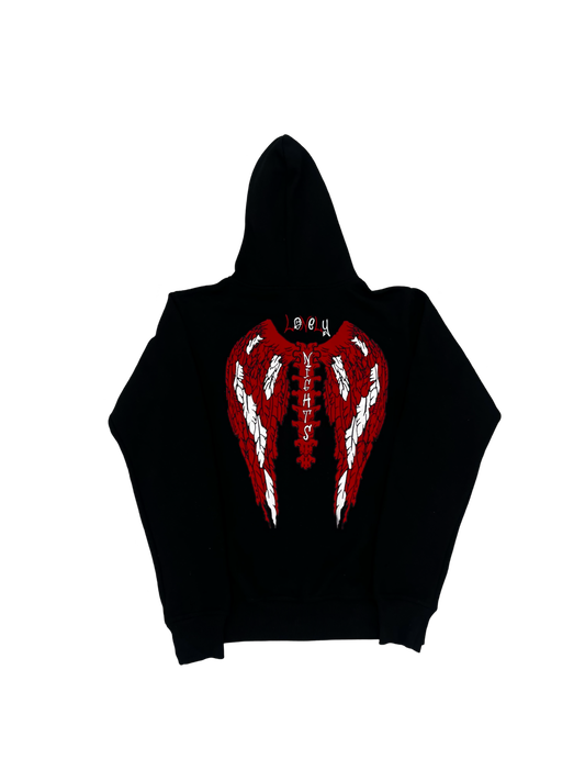 LonelyNights Black&Red Hoodie