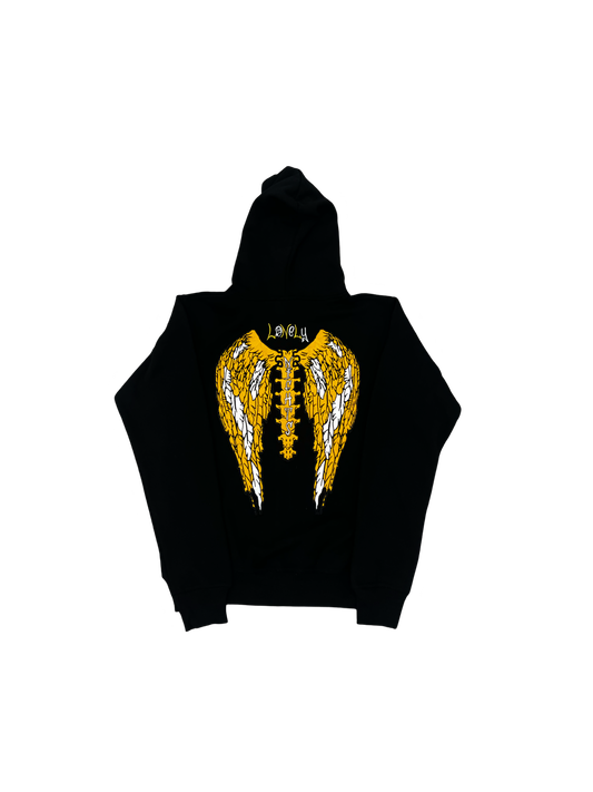 LonelyNights Black&Yellow Hoodie