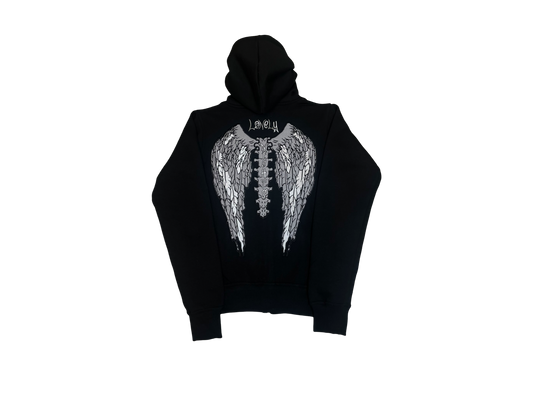 LonelyNights Black&Silver Hoodie