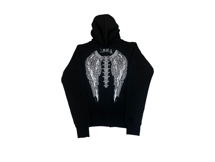 LonelyNights Silver&White Hoodie